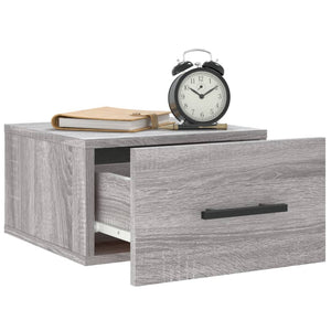 Wand Nachttische Grau Sonoma 2er-Set