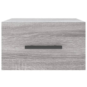 Wand Nachttische Grau Sonoma 2er-Set