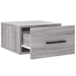Wand Nachttische Grau Sonoma 2er-Set