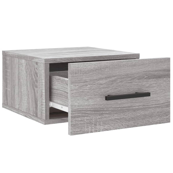 Wand Nachttische Grau Sonoma 2er-Set