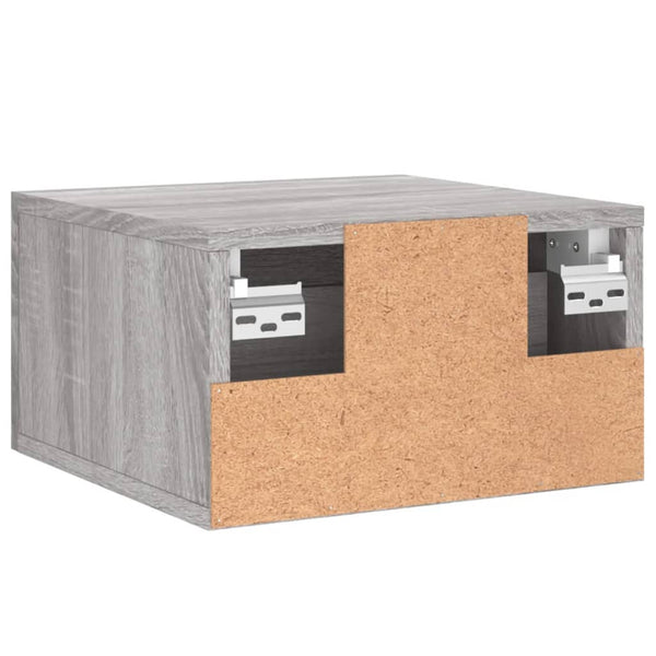 Wand Nachttische Grau Sonoma 2er-Set
