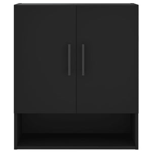 Schwarzer Wandschrank 60x31x70 cm