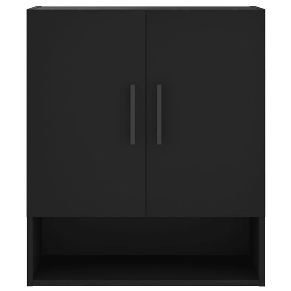 Schwarzer Wandschrank 60x31x70 cm