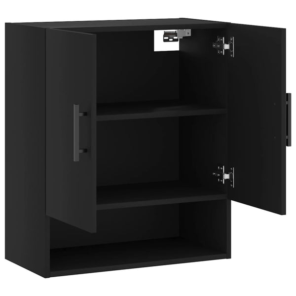 Schwarzer Wandschrank 60x31x70 cm