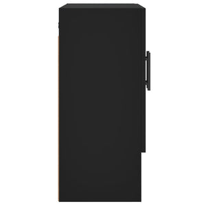 Schwarzer Wandschrank 60x31x70 cm