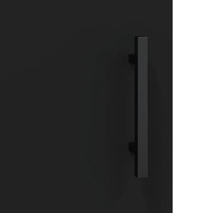 Schwarzer Wandschrank 60x31x70 cm
