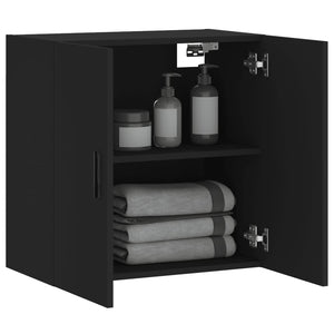Wandschrank Schwarz 60x60 cm
