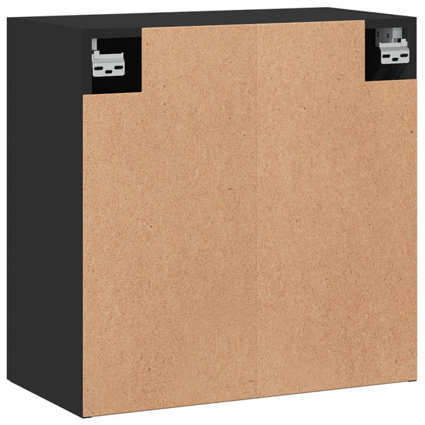 Wandschrank Schwarz 60x60 cm
