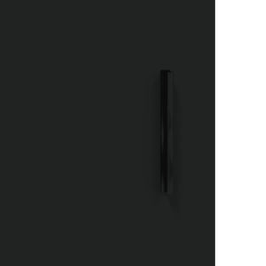 Wandschrank Schwarz 60x60 cm
