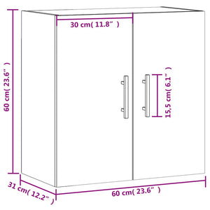 Wandschrank Räuchereiche 60 cm