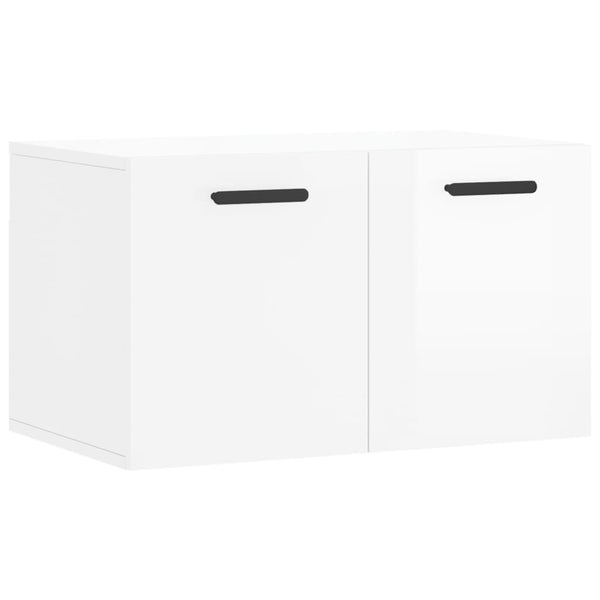 Hochglanz-Wandschrank Weiß 60x35 cm
