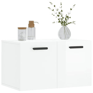 Hochglanz-Wandschrank Weiß 60x35 cm