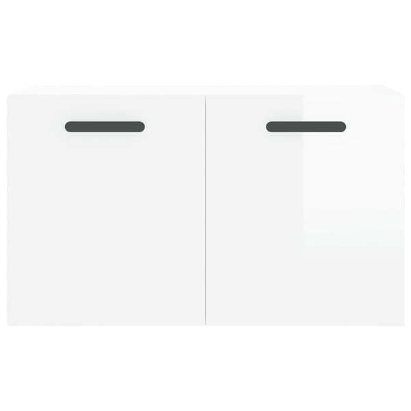 Hochglanz-Wandschrank Weiß 60x35 cm
