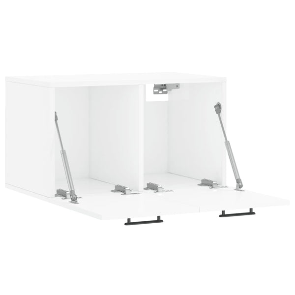 Hochglanz-Wandschrank Weiß 60x35 cm