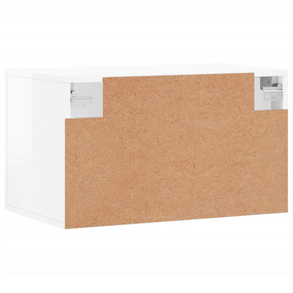 Hochglanz-Wandschrank Weiß 60x35 cm