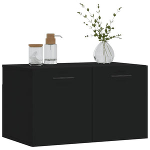 Schwarzer Wandschrank 60x36,5x35 cm