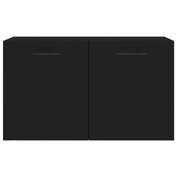 Schwarzer Wandschrank 60x36,5x35 cm