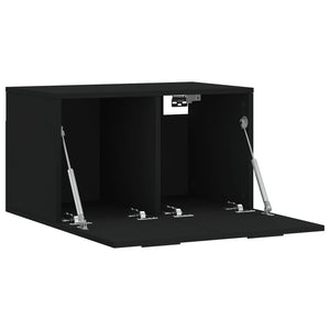 Schwarzer Wandschrank 60x36,5x35 cm