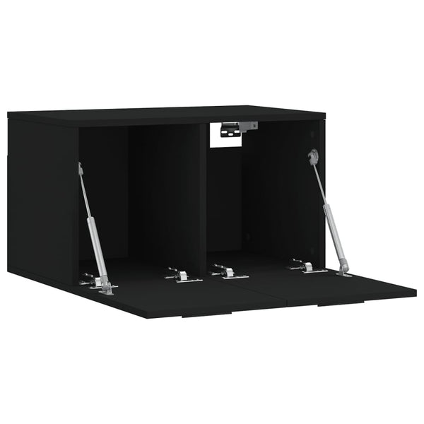 Schwarzer Wandschrank 60x36,5x35 cm