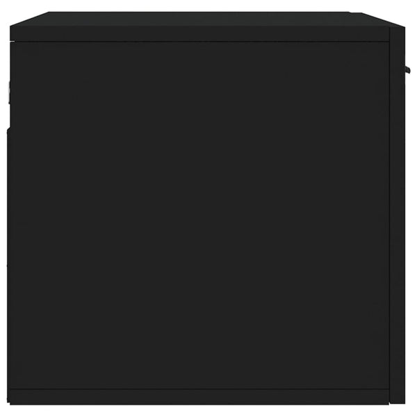 Schwarzer Wandschrank 60x36,5x35 cm