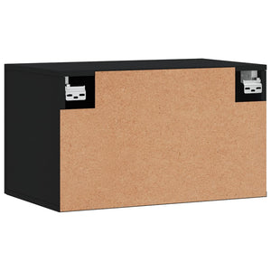 Schwarzer Wandschrank 60x36,5x35 cm