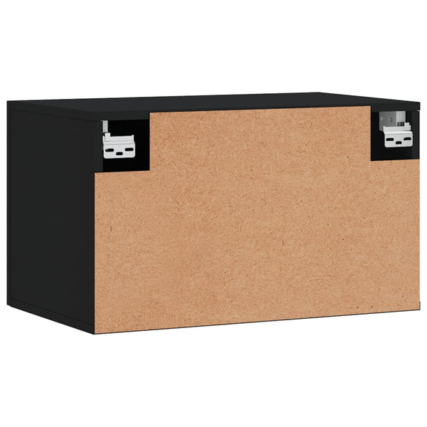 Schwarzer Wandschrank 60x36,5x35 cm