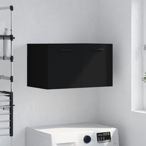 Schwarzer Wandschrank 60x36,5x35 cm