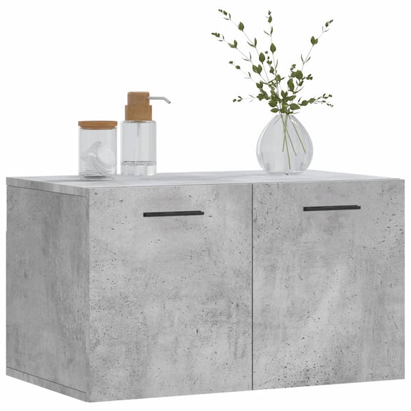vidaXL Armoire murale gris béton 60x36,5x35 cm Aggloméré