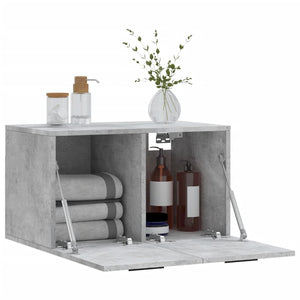 vidaXL Armoire murale gris béton 60x36,5x35 cm Aggloméré