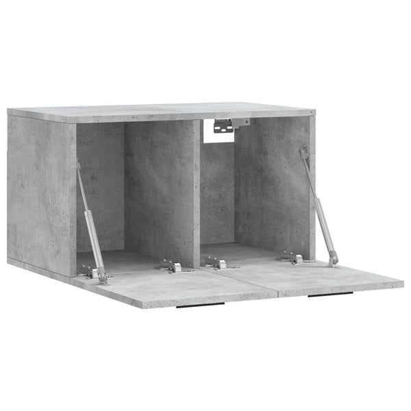 vidaXL Armoire murale gris béton 60x36,5x35 cm Aggloméré
