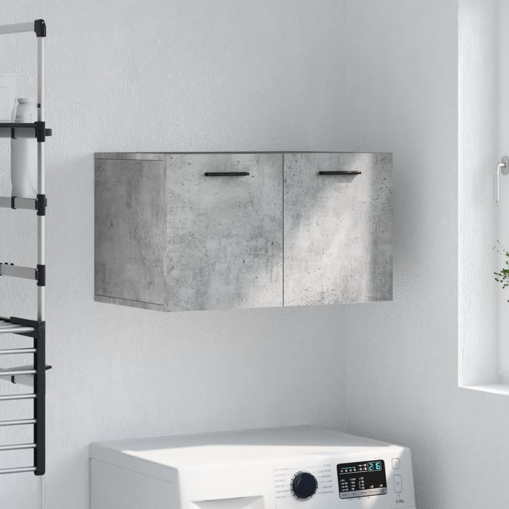 vidaXL Armoire murale gris béton 60x36,5x35 cm Aggloméré