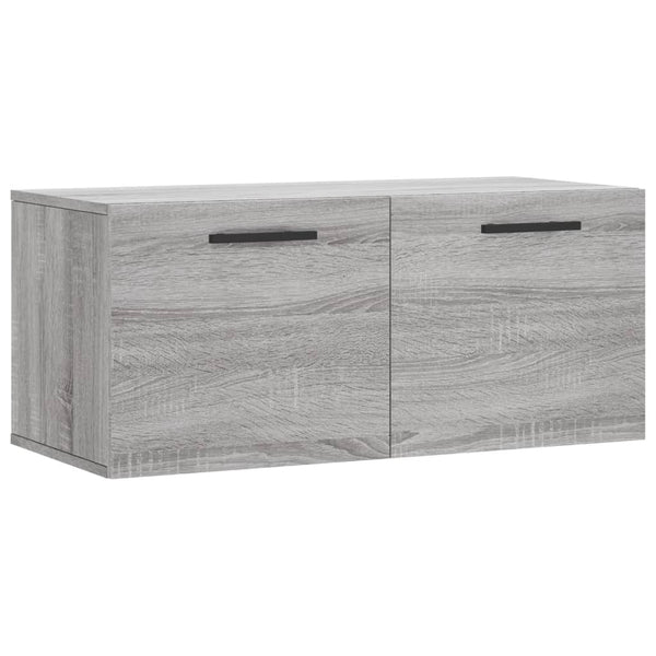 Grauer Wandschrank Sonoma 80x36,5x35 cm