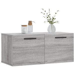 Grauer Wandschrank Sonoma 80x36,5x35 cm