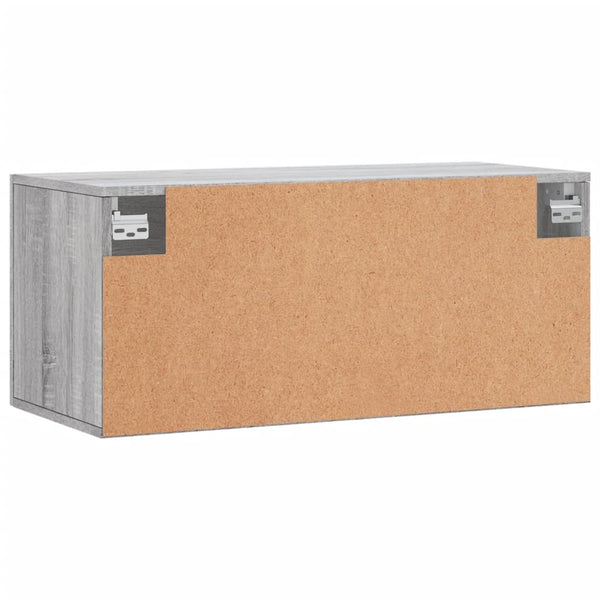 Grauer Wandschrank Sonoma 80x36,5x35 cm