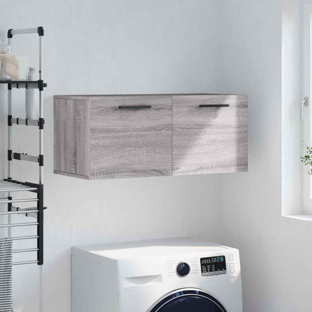 Grauer Wandschrank Sonoma 80x36,5x35 cm