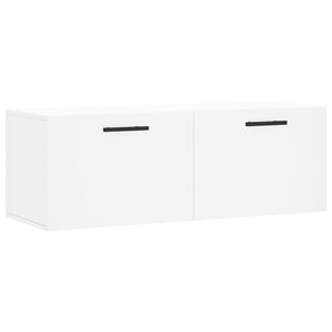 Wandschrank Weiß 100 cm Holz