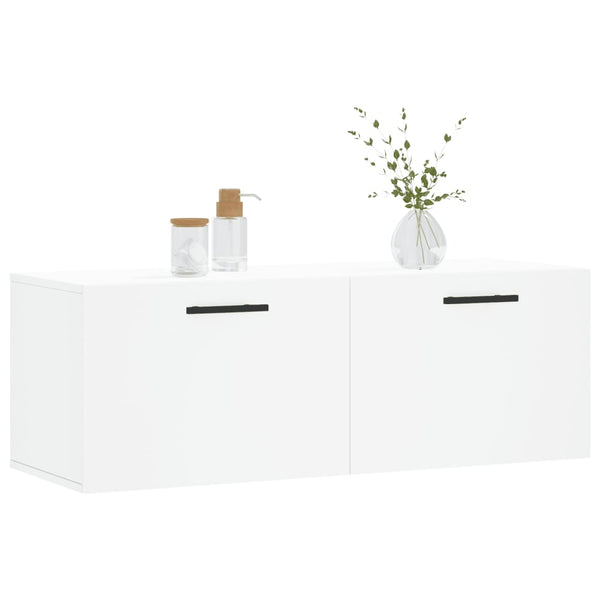 Wandschrank Weiß 100 cm Holz
