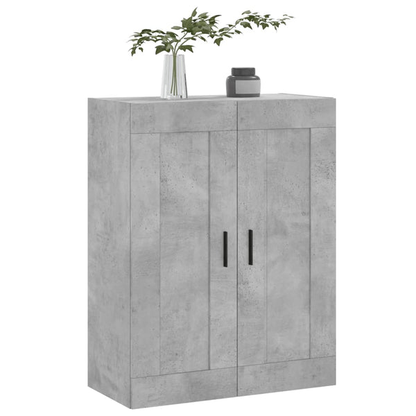 vidaXL Armoire murale gris béton 69,5x34x90 cm Aggloméré