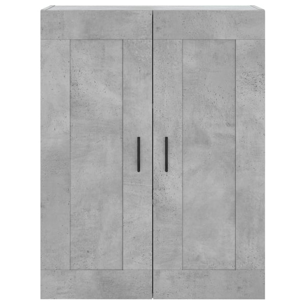 vidaXL Armoire murale gris béton 69,5x34x90 cm Aggloméré