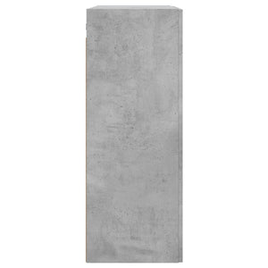 vidaXL Armoire murale gris béton 69,5x34x90 cm Aggloméré