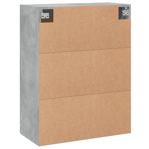 vidaXL Armoire murale gris béton 69,5x34x90 cm Aggloméré
