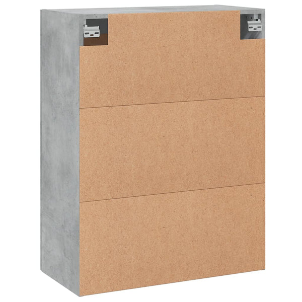 vidaXL Armoire murale gris béton 69,5x34x90 cm Aggloméré