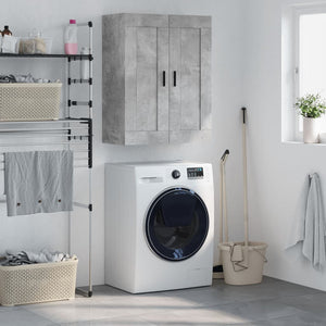 vidaXL Armoire murale gris béton 69,5x34x90 cm Aggloméré