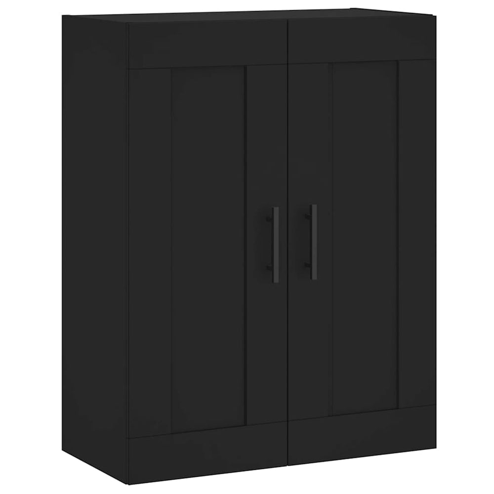Schwarzer Wandschrank 69,5x34x90 cm