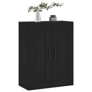 Schwarzer Wandschrank 69,5x34x90 cm
