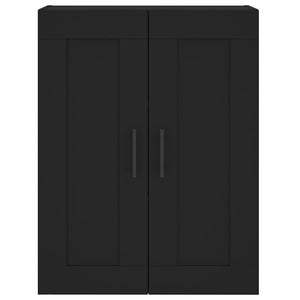 Schwarzer Wandschrank 69,5x34x90 cm