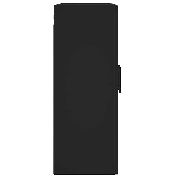 Schwarzer Wandschrank 69,5x34x90 cm