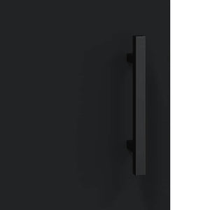 Schwarzer Wandschrank 69,5x34x90 cm