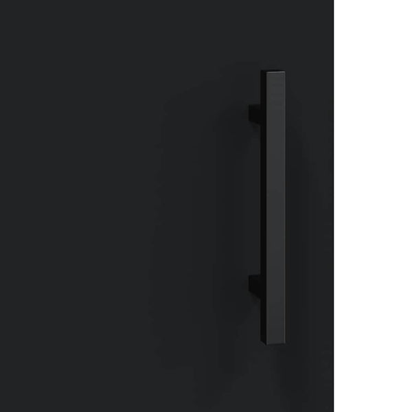 Schwarzer Wandschrank 69,5x34x90 cm