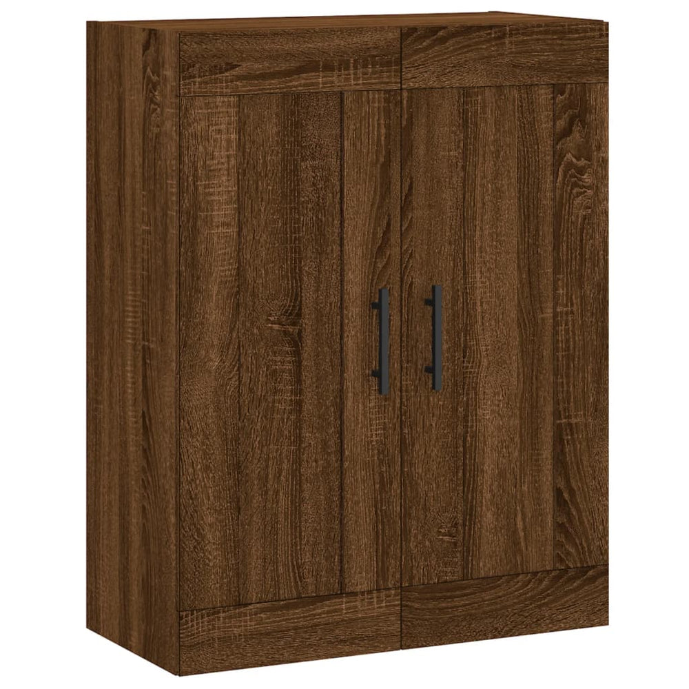 vidaXL Wall Cabinet Brown Oak Look 69.5x34x90 cm Engineered Wood
